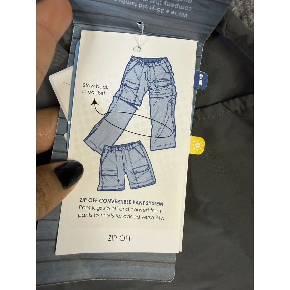 White Sierra Women's‎ Large Zip Off Convertible Hiking Pants UPF 30 Teflon NWT